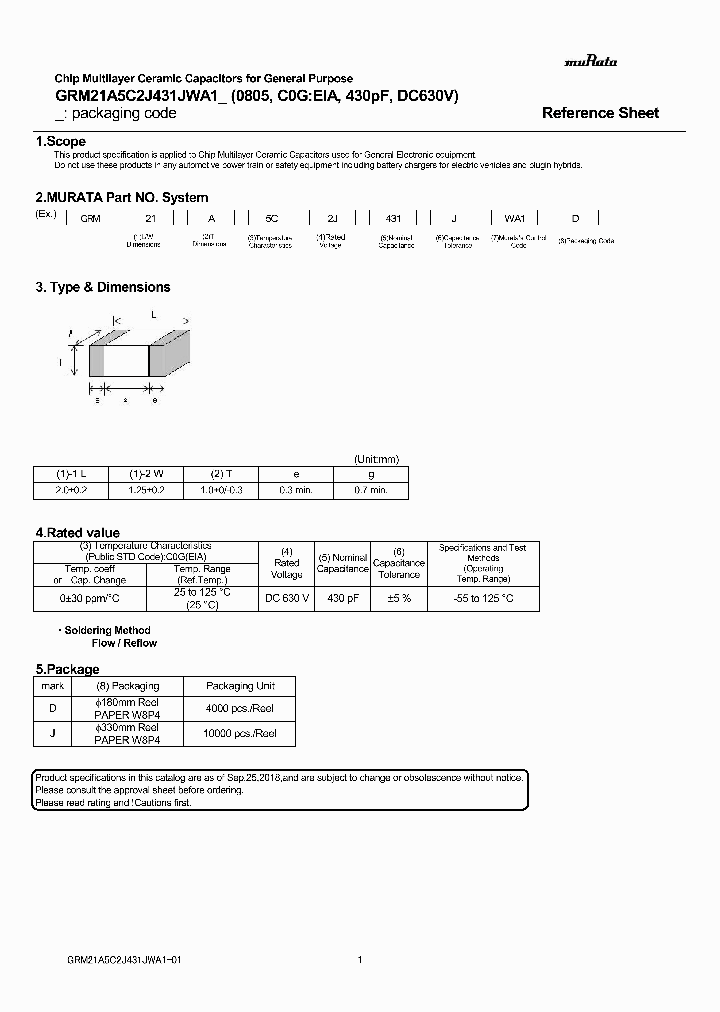 GRM21A5C2J431JWA1_9108120.PDF Datasheet