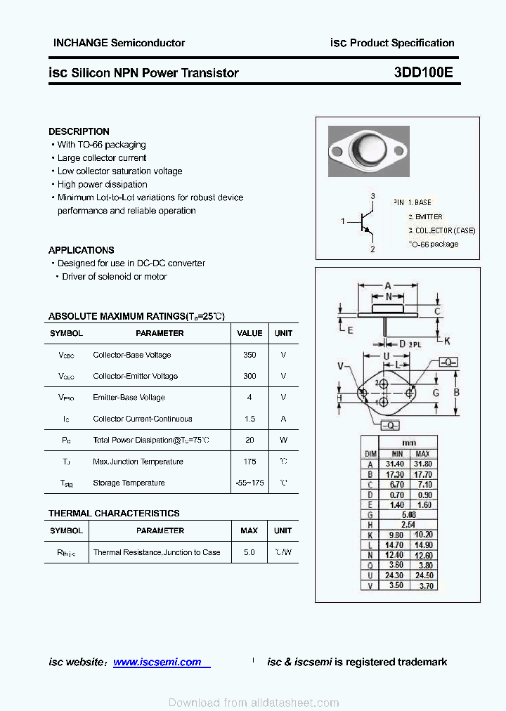 3DD100E_9111121.PDF Datasheet