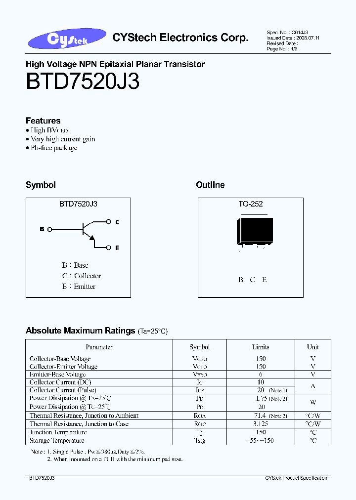 BTD7520J3_9113551.PDF Datasheet