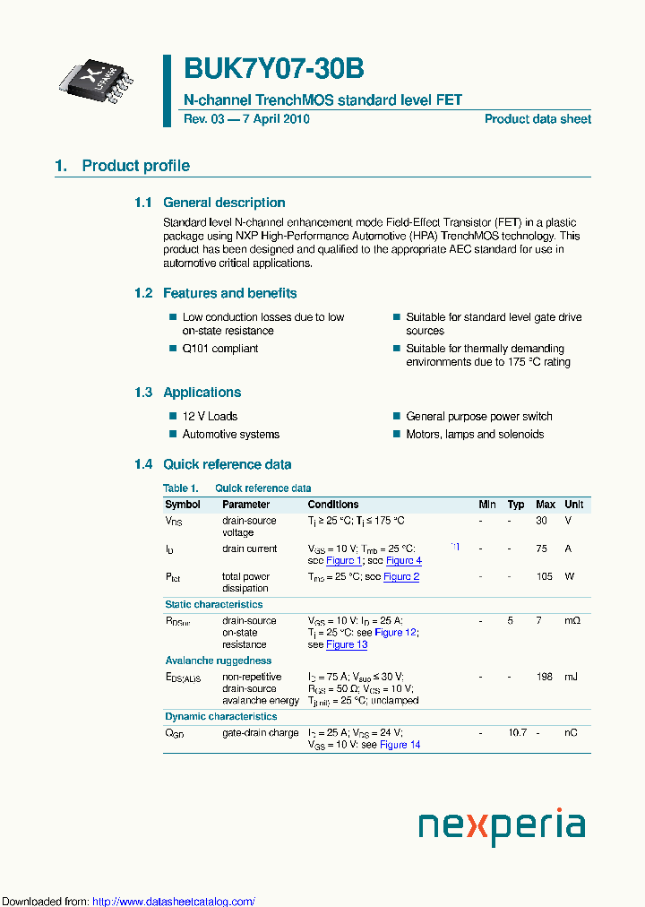 BUK7Y07-30B_9120962.PDF Datasheet