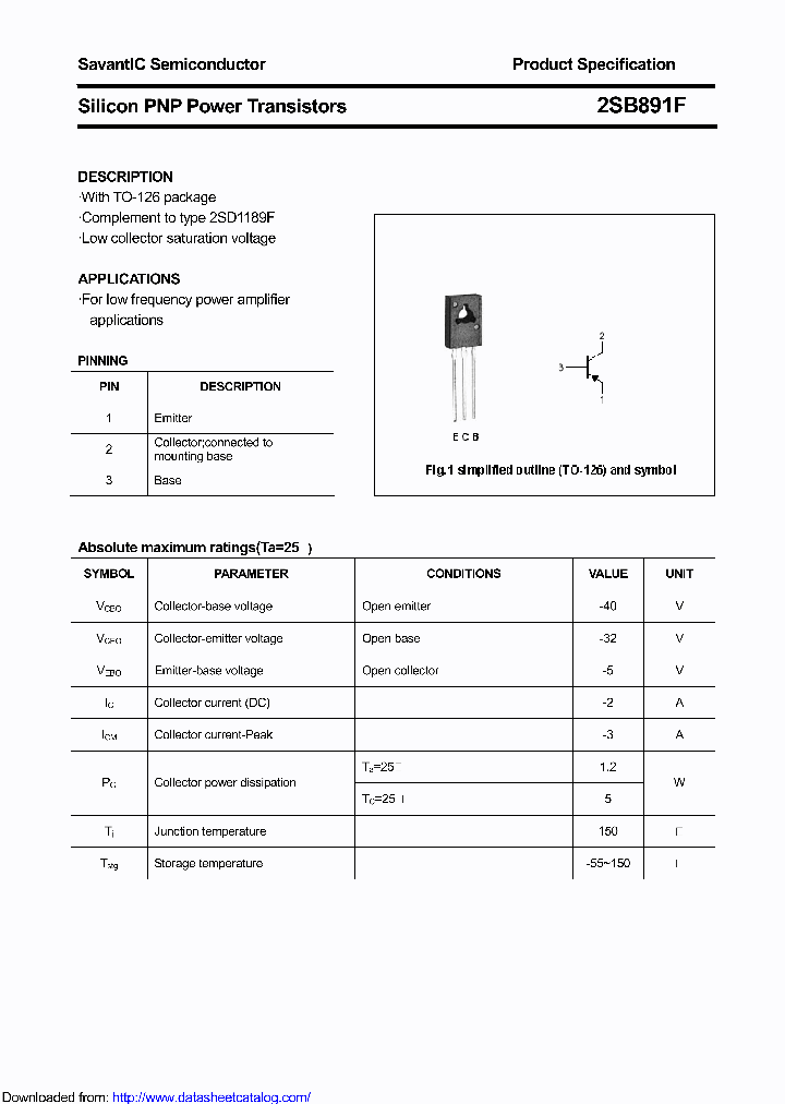 2SB891F_9125951.PDF Datasheet