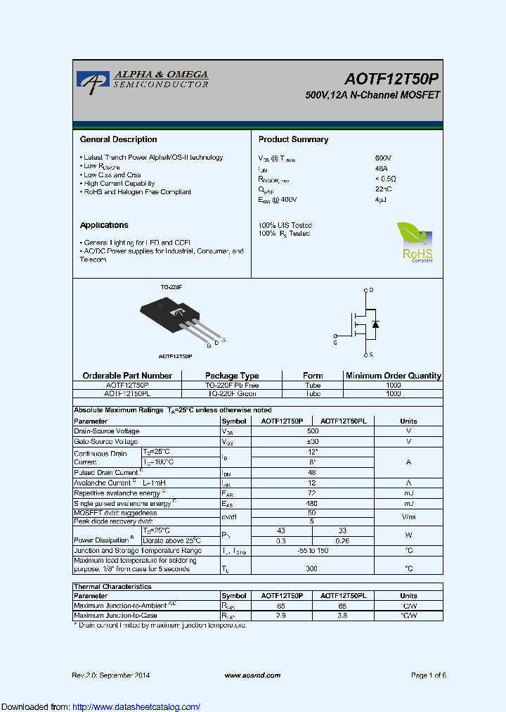 AOTF12T50P_9126038.PDF Datasheet